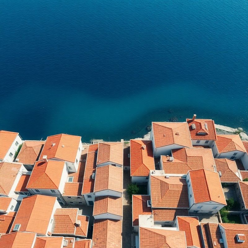 Zračni pogled na Stari grad Šibenik